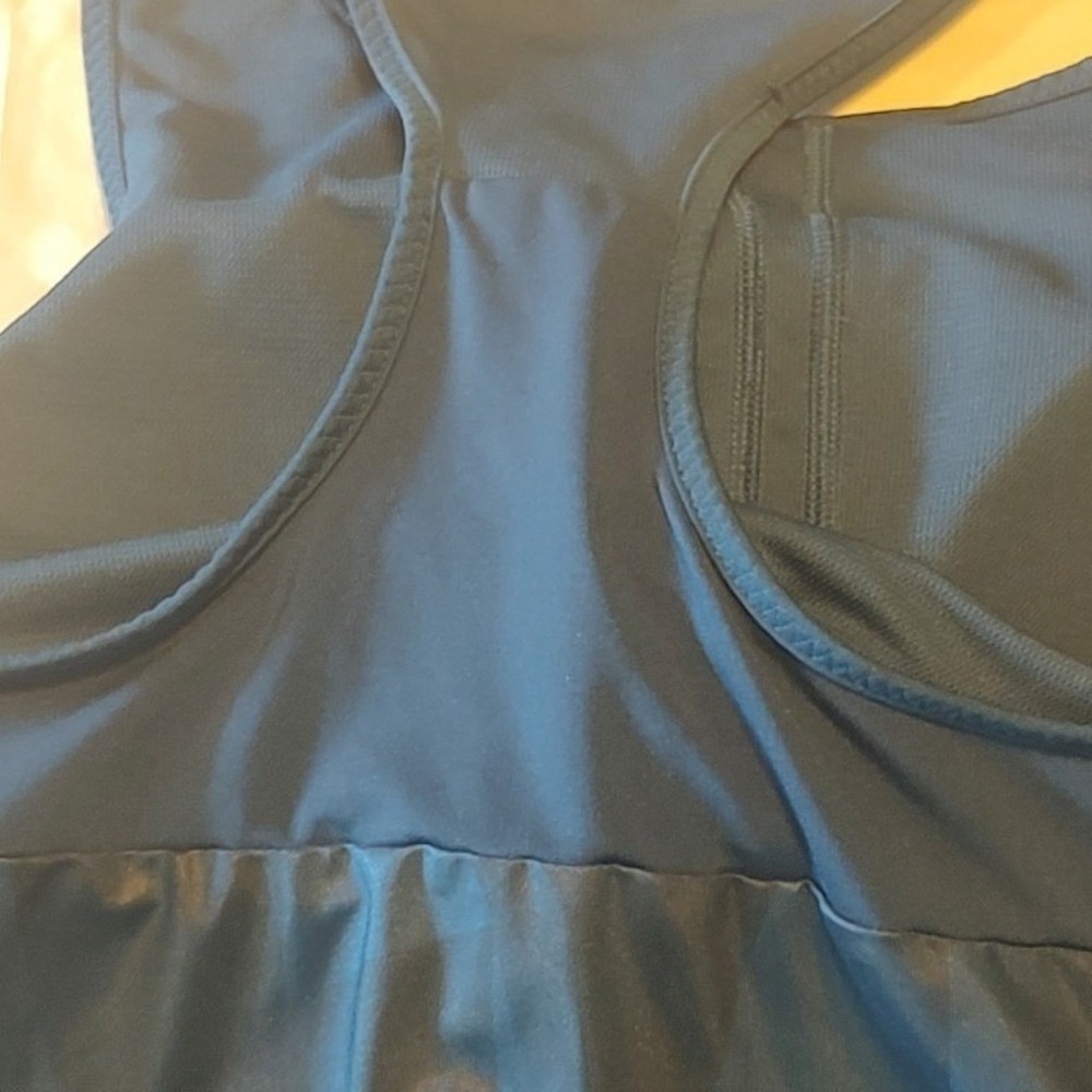 Adidas Climacool Racerback Tank Top Womens Small Navy Blue Excellent Geometric